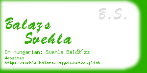 balazs svehla business card